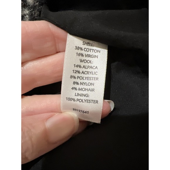 J. Jill Blazer Jacket Wool Alpaca Mohair Blend Tweed Double Breasted Classic - Picture 4 of 6